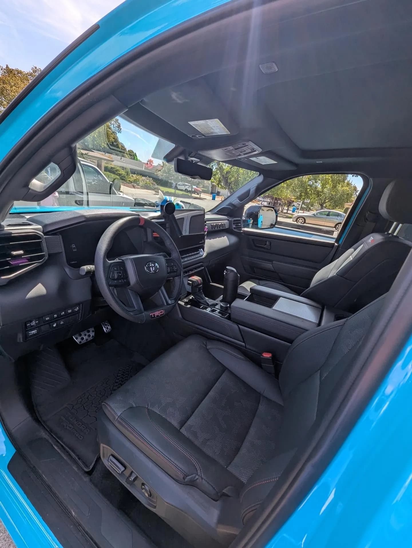 Toyota Tundra TRD Pro front interior after an interior detail